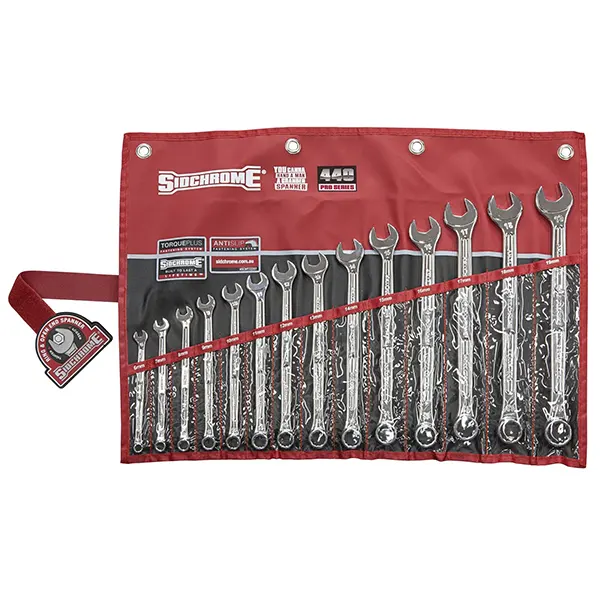 Sidchrome - Spanner Set Metric 14 Piece Ring & Open End 440 Series - (SCMT22297)